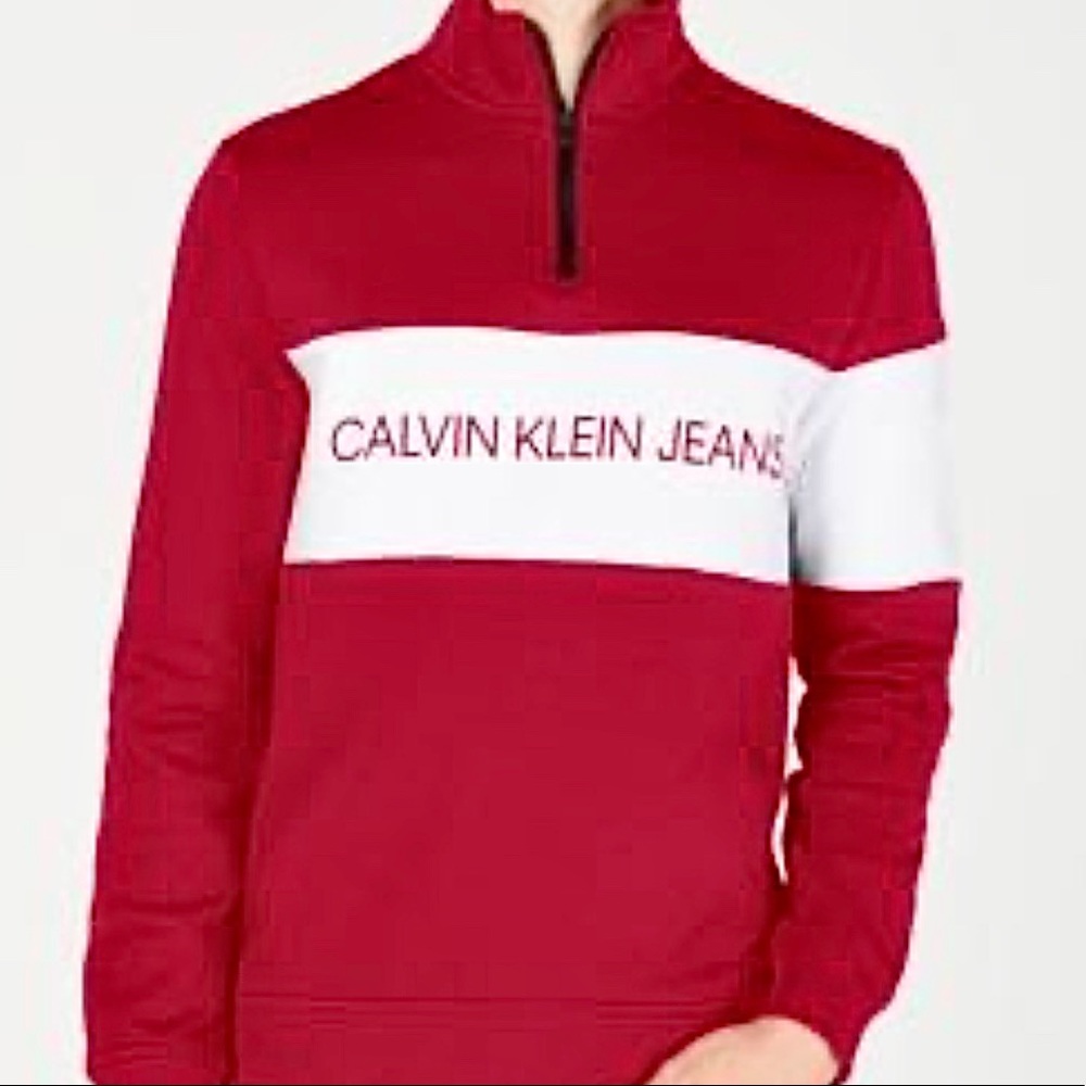 Quarter Zip Up Calvin Klein Sweater